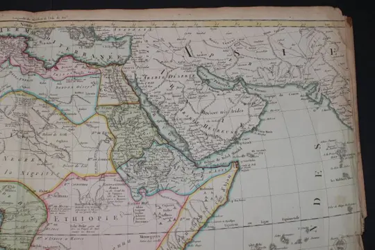 Afrika, Carte générale de l'Afrique publiée en 1795; Hérisson - Divisée en plusieurs Royaumes contenant aussi les pays et États voisins - 1781-1800
