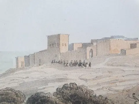 Heilige Land, Ain-Haud; Charles William Meredith van de Velde - Aid Haud (Village au pied du Carmel) - 1851-1860