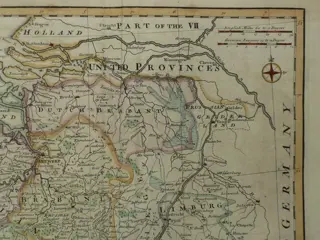 België, Zeeland, Vlaanderen, Brabant, Limburg.; N. Tindal - A new map of the Netherlands or Low Countries - 1721-1750