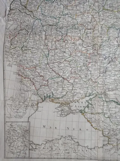 Rusland, Ukraine, Estonia, Latvia, Belarus, Black Sea; B. Borghi - L'impero Russo in Europa - 1817