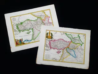 Turkije, Middle East (LOT of 2), Asia MInor, Turkey, Armenia, Russia, Georgia, Armenia; Pierre M. Lapie / Conrad Malte-Brun - Turquie d'Asie / Asie Mineure, Armenie, Caucase, Syria - 1801-1820