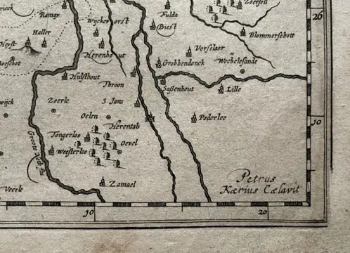 België, Mechelen (Heerlijkheid); J. Cloppenburgh / G. Mercator - Mechlinia Dominium - 1521-1550