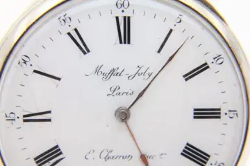 "Muffat Joly - Paris" 1870 zilveren zakhorloge met sleutel - Zilver - Tweede helft 19e eeuw