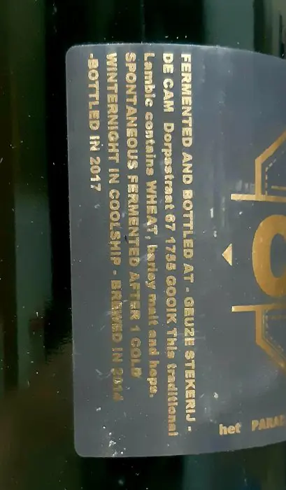 De Cam - Lambic 2014 & 2015 - 75cl - 2 flessen