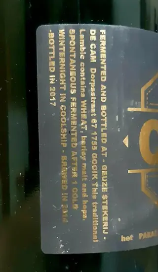 De Cam - Lambic 2014 & 2015 - 75cl - 2 flessen