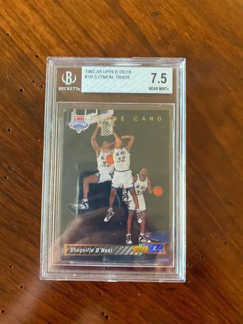 1992/93 Upper Deck - #1B Shaquille O’Neal - Rookie Card - BGS 7.5