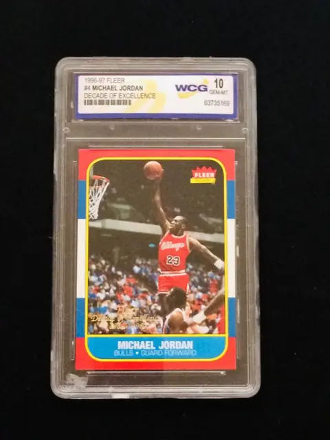 1996/97 Fleer - Michaël Jordaan #4 - Decade of Excellence - WCG 10