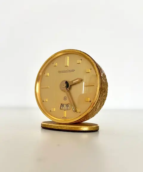 Jaeger LeCoultre Vintage bureauklok, Zwitserse makelij - Jaeger - Messing - Midden 20e eeuw