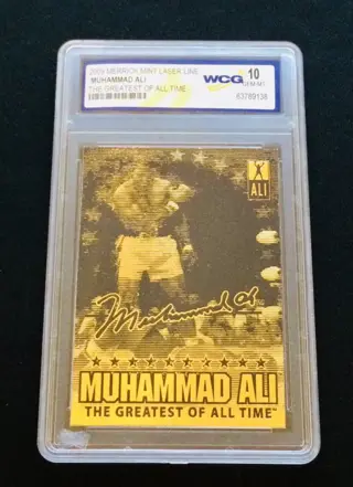 2009 Merrick Mint Laser Line (Gold Card) - Muhammad Ali - De grootste aller tijden - WCG 10
