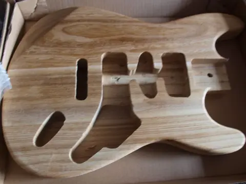 Bouwpakket - stratocaster-model, compleet in elkaar te zetten, ongelakt - Elektrische gitaar
