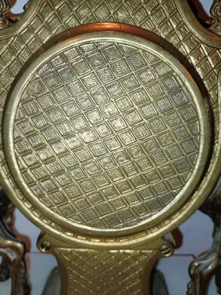 Mantel klok - Imperial Brevettato Ornate ,Duits uurwerk FHS - Brons, Marmer - Tweede helft 20e eeuw