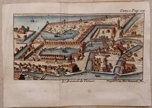 Italië, Veneto, Venise; Rogissart - L'Arsenal de Venise - 1701-1720