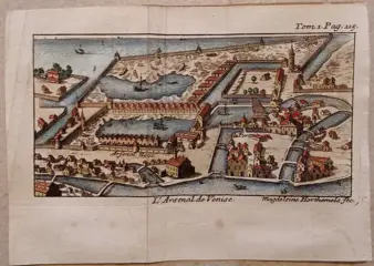Italië, Veneto, Venise; Rogissart - L'Arsenal de Venise - 1701-1720
