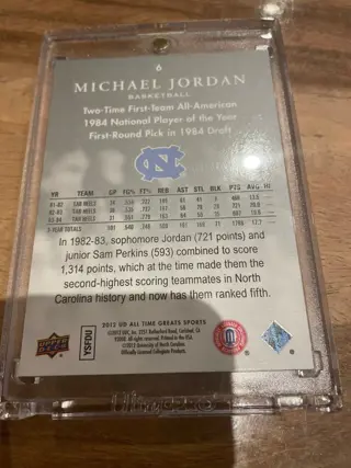 2012 Upper Deck All Time Greats Sports - Michael Jordan - Limited 92/99