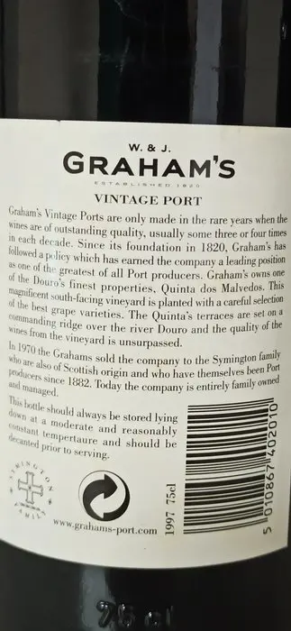 1997 Dow's & Graham's - Douro, Port Vintage Port - 2 Flessen (0.75 liter)