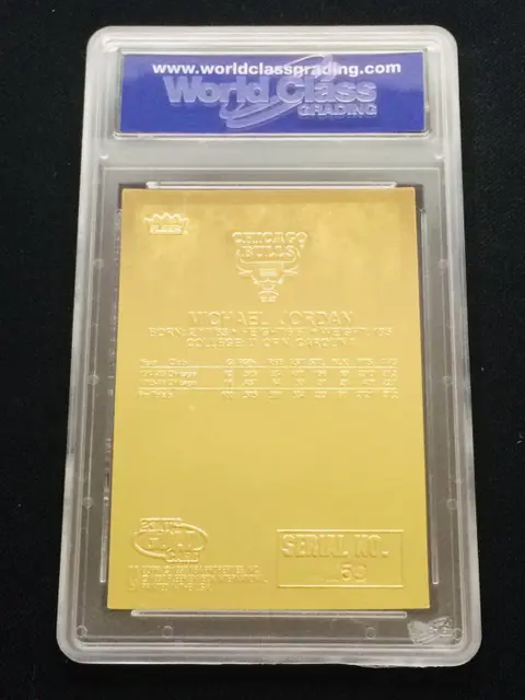 1996/97 Fleer 23KT Gold - Michael Jordan - 1986 Rookie - Feel The Game - '86 Signature Series - WCG 10