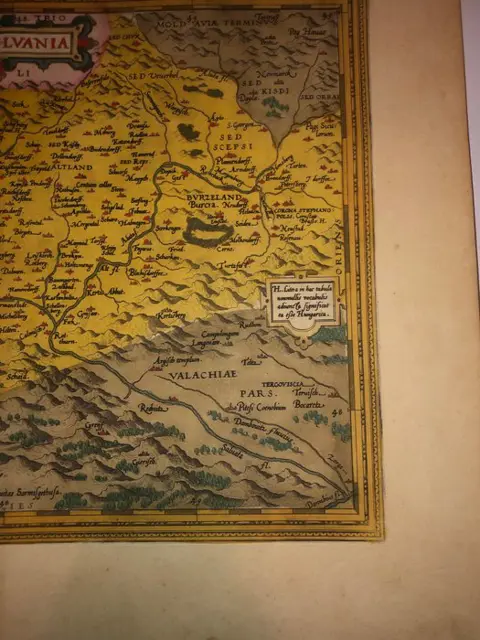Roemenië, Transylvanie; Ortelius Abraham - Hanc ultra vel Transilvaniam, quae et Panodacia, et Dacia Ripesis, vulgo Sibemburge... - 1561-1580
