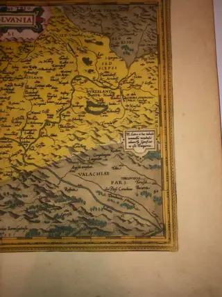 Roemenië, Transylvanie; Ortelius Abraham - Hanc ultra vel Transilvaniam, quae et Panodacia, et Dacia Ripesis, vulgo Sibemburge... - 1561-1580
