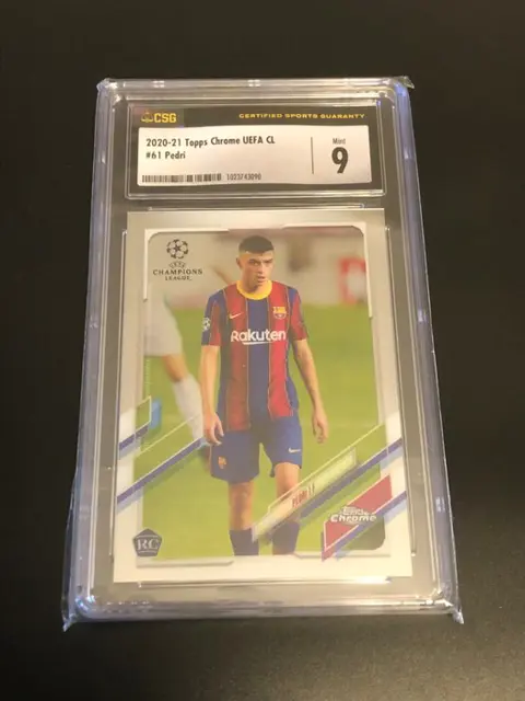 2020/21 TOPPS Chrome UCL - Pedri #61 - CSG 9