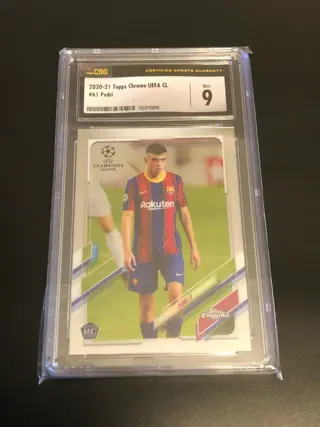 2020/21 TOPPS Chrome UCL - Pedri #61 - CSG 9