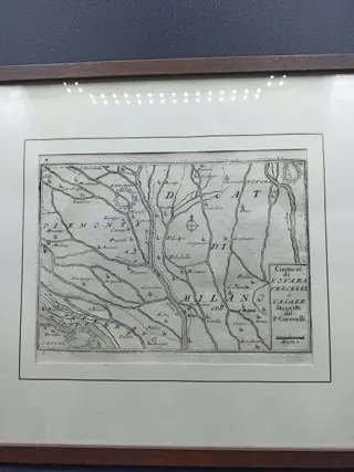 Italië, Lombardia, Ducato di Milano; V. Coronelli - Contorni di Novara Vercelli e Casale - 1706