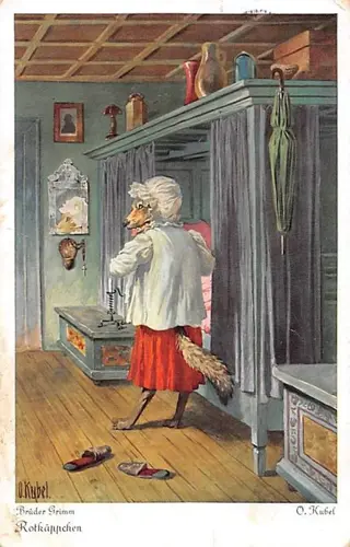 Sprookjes - Roodkapje (gevarieerd en beetje internationaal) - Ansichtkaarten (75) - 1918