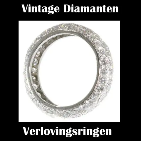 Prachtige oude verlovingsringen met diamant