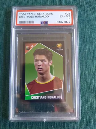 2004 Panini UEFA Euro Stickers - Cristiano Ronaldo #23 - PSA 6