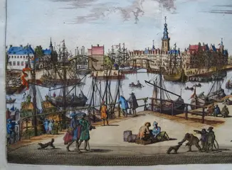 Nederland, Middelburg, Punt, Havendijk, Rouaansekaai,... Zeeland; Smallegange / Mertens - ´t Gesight van de Oostpunt - 1681-1700