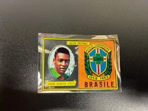 1967 Mira Tutti i Calciatori - Pelé - Brasile - Foil Card