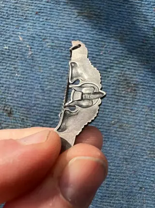 Verenigde Staten van Amerika - Unique WW2 USA Bomber Pilot Wing Bracelet - fantastic patina and functional catch - sterling marked - USAAF - Memphis Belle - B17