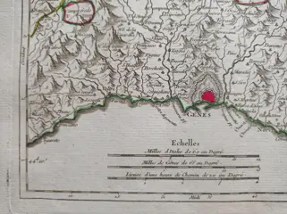 Italië, Liguria, Genova; Robert de Vaugondy - Carte de l'Etat de Genes - 1721-1750