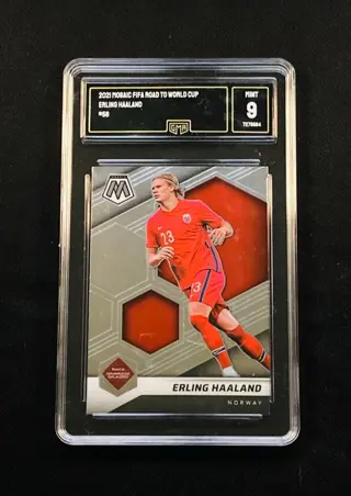 2020 Panini Mosaic Fifa Road to Qatar - Erling Haaland #56 - GMA 9