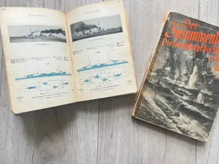 Duitsland - Rare Kaiserliche Marine Bookset - Ship Recognition Manual 'Taschenbuch Kriegsflotten 1915' and - Submarines - Destroyers - Dutch - USA - Russia - France - 1914 - 1915