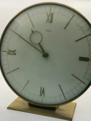 Tafelblad klok - Kienzle - Glas, Messing - Midden 20e eeuw