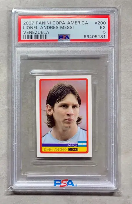 2007 Panini Copa America - Lionel Messi #200 - PSA 5
