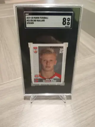 2019/20 Panini Fussball Bundesliga - #32 Erling Haaland - Rookie - 2nd print run - SGC 8