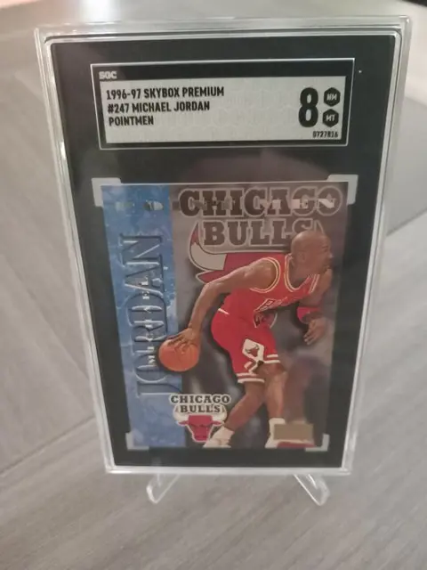 1996/97 Skybox Premium - #247 Michael Jordan - Pointmen - SGC 8