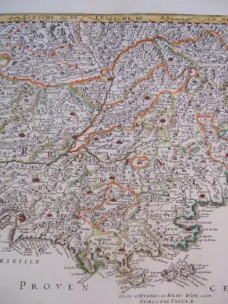 Frankrijk, Provence; Sanson - Comte et Gouvernement de Provence - 1667
