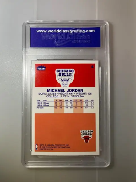 1996/97 Fleer - - Michael Jordan #4 - Decade of Excellence - WCG 10