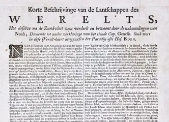 world map, Wereld; Jan van Jagen - Lantschappen des Werelts […]; naar N. Visscher - 1721-1750