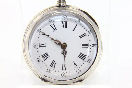 Zakhorloge 1880 zilver met sleutel - Zilver - Eind 1800