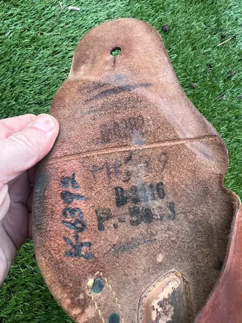 Verenigde Staten van Amerika - Beautiful US WW2 Colt M1911 Holster - Airborne - Infantry - made by Enger Kress - NAMED with laundry numbers