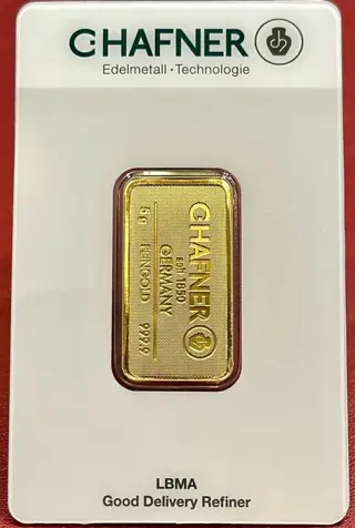 5 gram - Goud .999 - Verzegeld en met certificaat