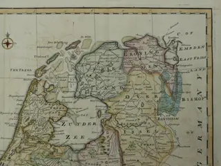 Nederland, VII Provinciën; E. Bowen - A new and correct Map of the seven united Province - 1747