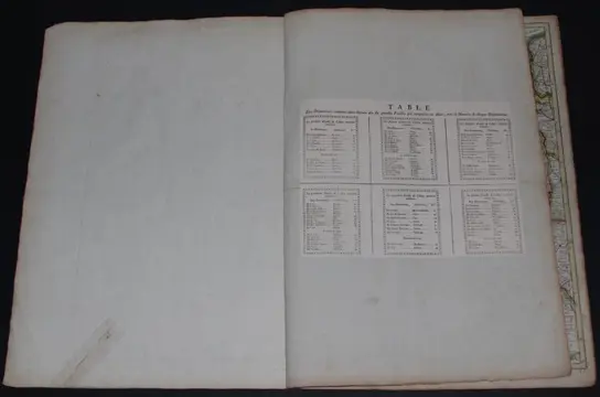 Frankrijk, Carte de la France en 7 grandes doubles pages; gravée par d'Houdan - Atlas national de France de 1790 - 1781-1800