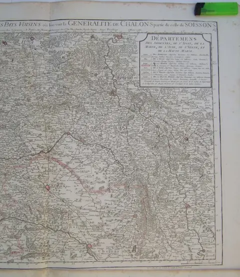 Frankrijk, Champagne; Delisle - Carte de la Champagne - 1761-1780