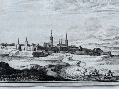 Frankrijk, Vic-sur-Seille, Moselle, Grand Est; C. Merian / J. Peeters - Vic - 1651-1660