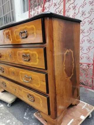 Canterano ladekast - Barok - Walnoot - XVIII secolo con aggiustamenti successivi