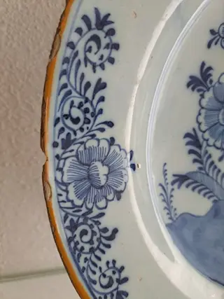 Delft, Plateelbakkerij, de Porceleijne bijl - Schaal (1) - Aardewerk